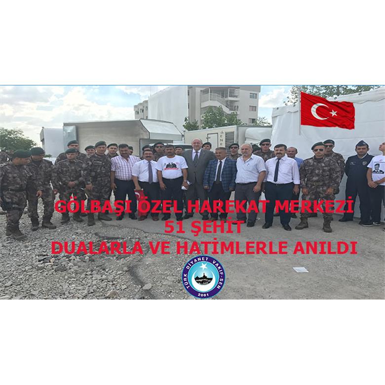 ÖZEL HAREKET POLİSİ MERKEZİNDE 51 ŞEHİDİMİZİ ZİYARET ETTİK